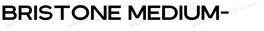 Bristone Medium字体转换